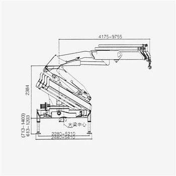 21 tonn 8 × 4 knúin krani með vörubifreið með Cummins 8.3L vél LHD eða RHD